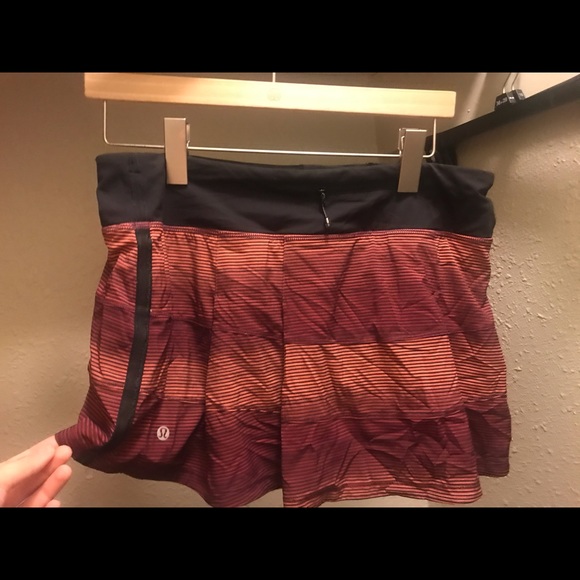 Lululemon striped pace rival skirt - Picture 1 of 5
